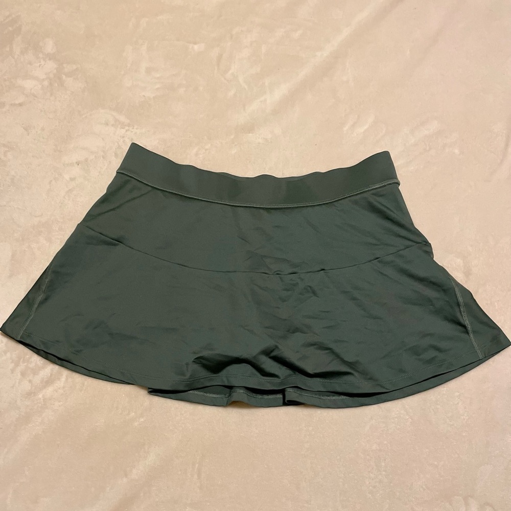 Sage green active skirt